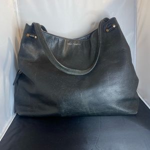 Vince Camuto black leather bag